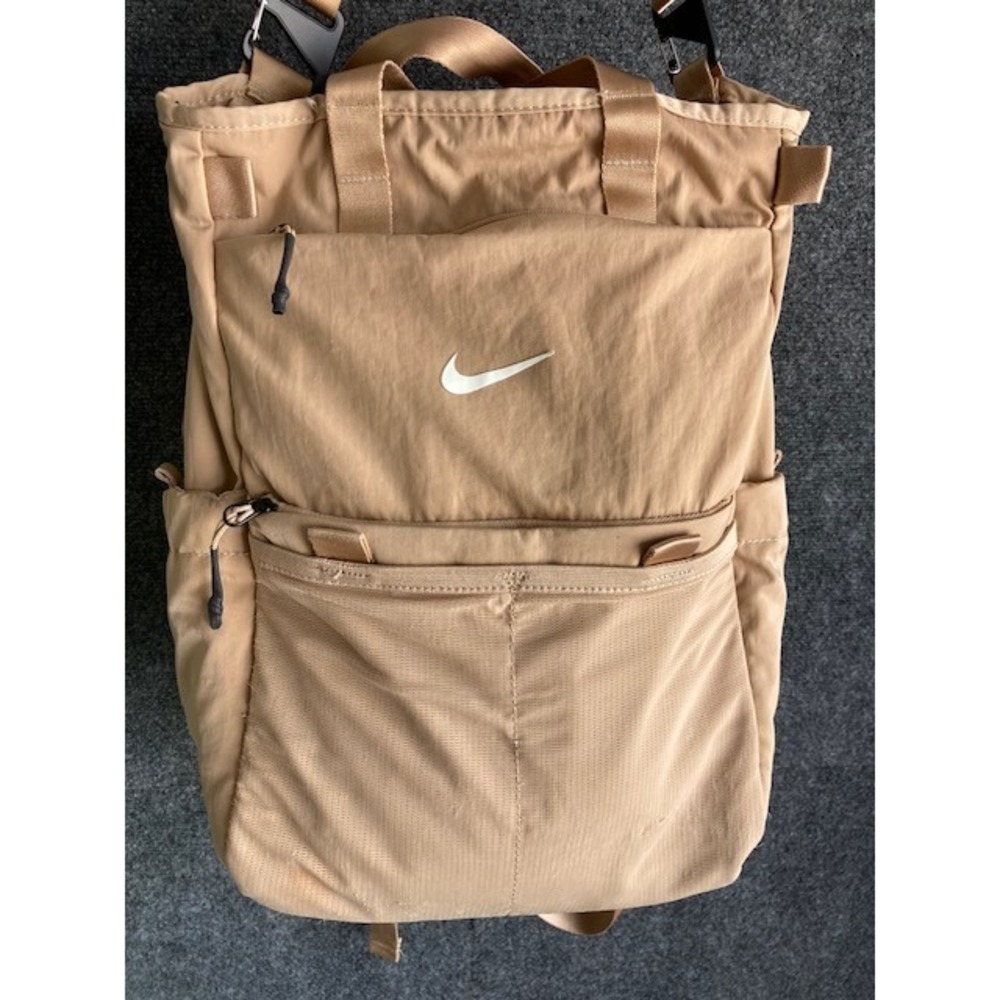 Nike Back pack / Convertable Diaper Bag Khaki 16 x 13 with Insulated small bag